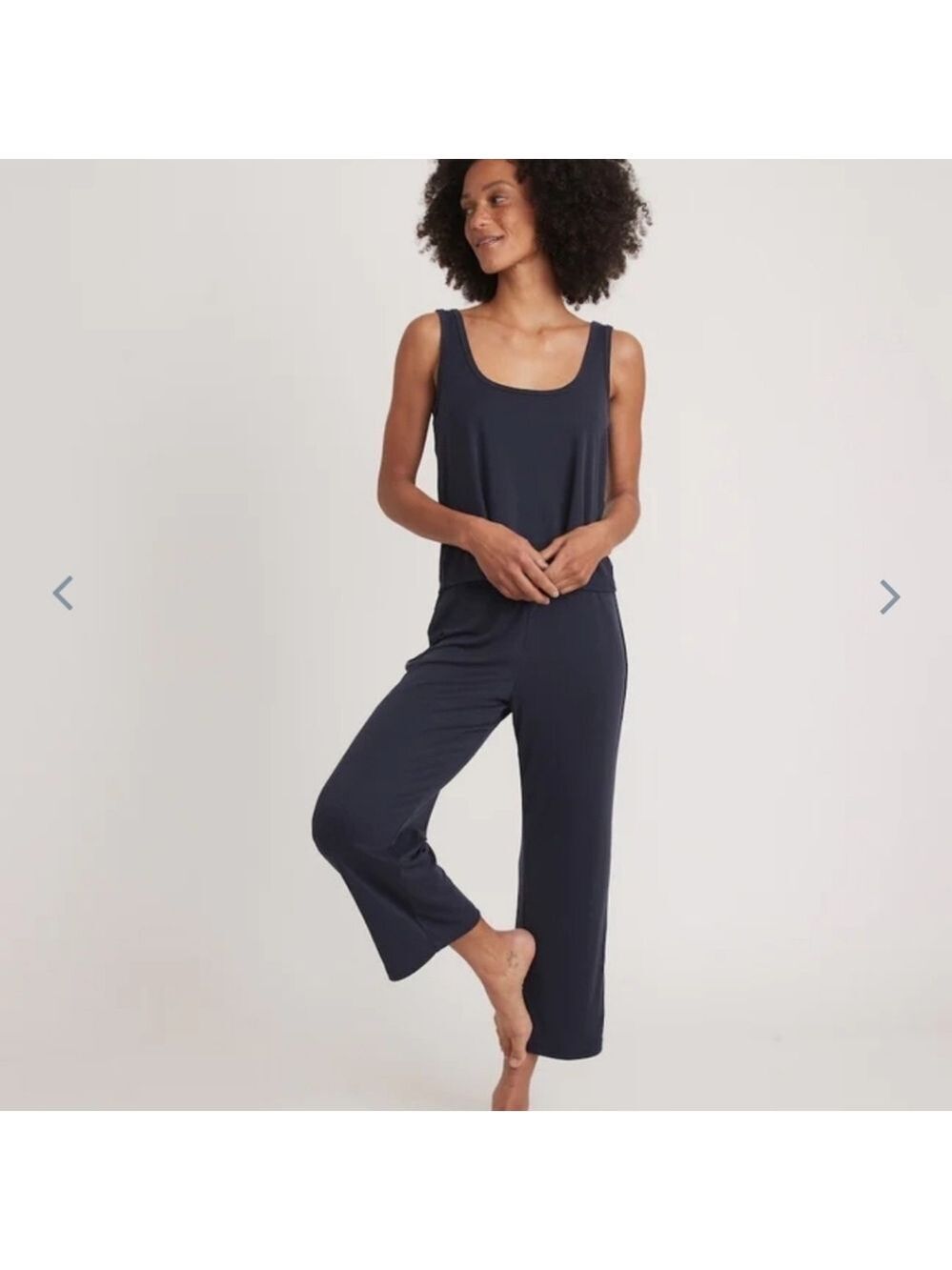 Marine Layer Luxe Rib Tank Parisian Night